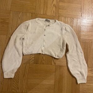 Zara Cropped Cardigan Sweater
